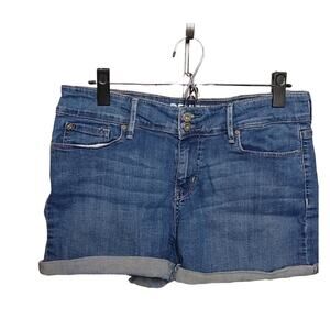 Denizen by Levi's Womens SZ 6 Jean Denim Short Shorts Medium Wash Rolled Hem
